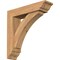 Ekena Millwork Thorton Traditional Smooth Bracket w/ Offset Brace, Western Red Cedar, 5 1/2"W x 22"D x 22"H BKT0604X22X22THR01SWR - alternate 1